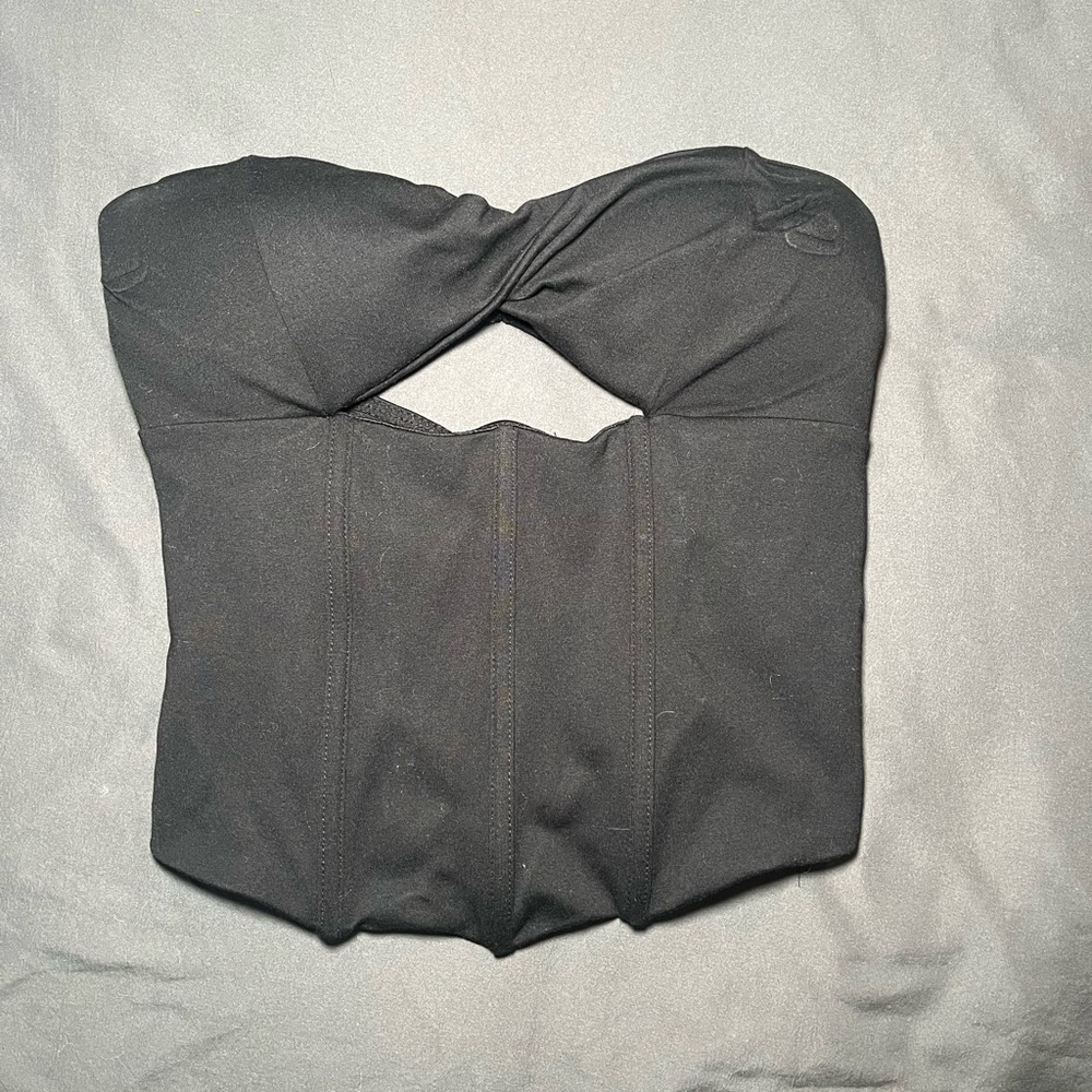 BLACK CORSET TOP